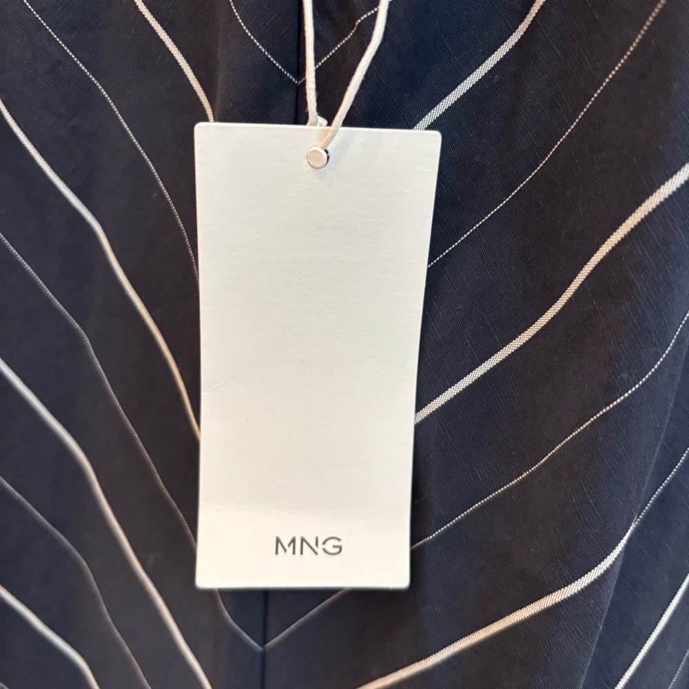 NWT MANGO STRIPED LYOCELL DRESS, SIZE L - Picture 16 of 16